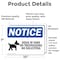 Signmission Dogs In Yard No Trespassing Sign, Vinyl Decal, 10in W x 7in L, 2PK OS-2PACK-NS-D-710-L-11440 - alternate 4